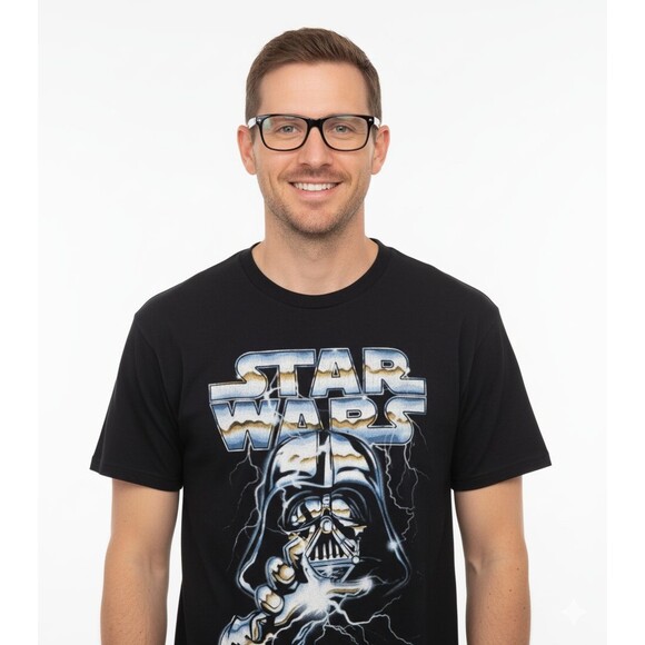 Star Wars tshirt Darth Vader Sith Lord Logo Men’s Adult Black Graphic size M - Picture 1 of 4